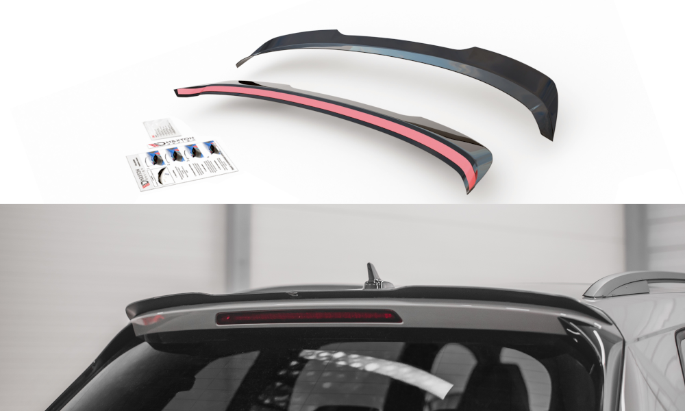 Spoiler CAP V.1 für Skoda Kodiaq Mk1 Sportline/RS schwarz matt