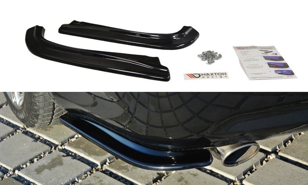 Heck Ansatz Flaps Diffusor für Infiniti G37 Limousine schwarz matt
