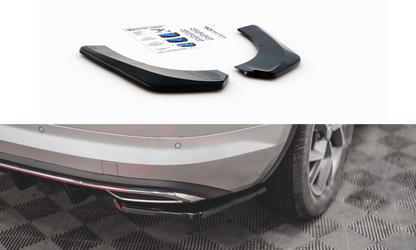 Heck Ansatz Flaps Diffusor für Skoda Kodiaq Mk1 Sportline Carbon Look