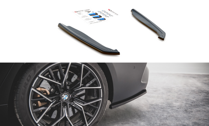 Heck Ansatz Flaps Diffusor V.2 für BMW M8 Gran Coupe F93 Carbon Look