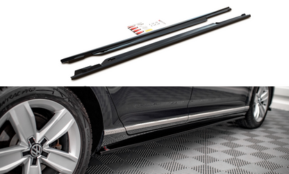 Seitenschweller Ansatz für Volkswagen Passat B8 Facelift Carbon Look