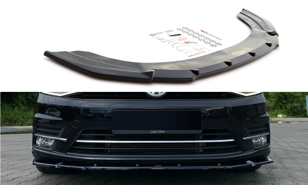 Front Ansatz für Volkswagen Caddy Mk. 4 schwarz matt