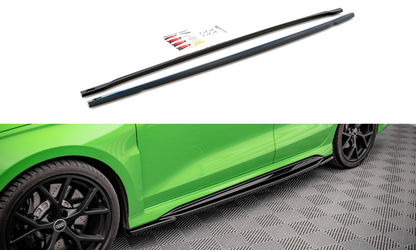 Seitenschweller Ansatz für Audi RS3 8Y Carbon Look
