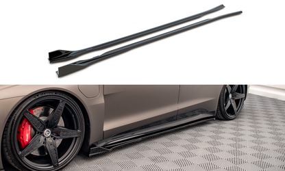 Seitenschweller Ansatz für V.2 für Audi e-Tron GT / RS GT Mk1 Carbon Look