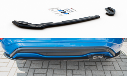 Heck Ansatz Flaps Diffusor für Ford Puma ST-Line schwarz matt