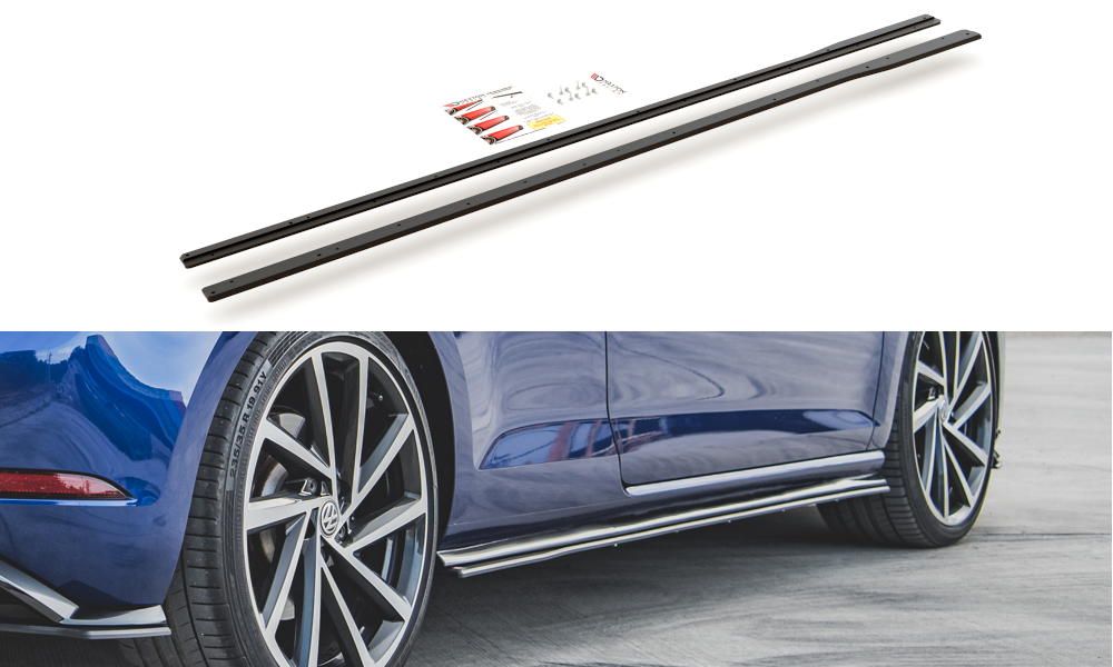 Robuste Racing Seitenschweller Ansatz für für VW Golf 7 R / R-Line Facelift