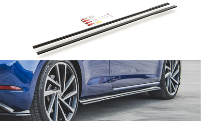 Robuste Racing Seitenschweller Ansatz für für VW Golf 7 R / R-Line Facelift