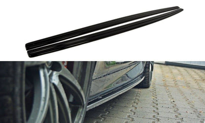 Seitenschweller Ansatz für BMW 5er F10/ F11 M-POWER/ M Paket schwarz matt
