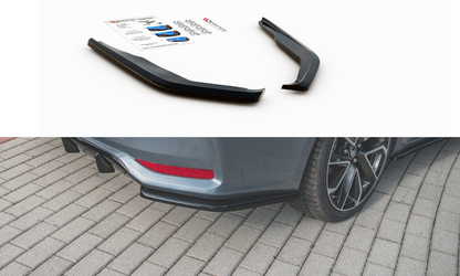 Heck Ansatz Flaps Diffusor für Toyota Corolla XII Limousine schwarz matt