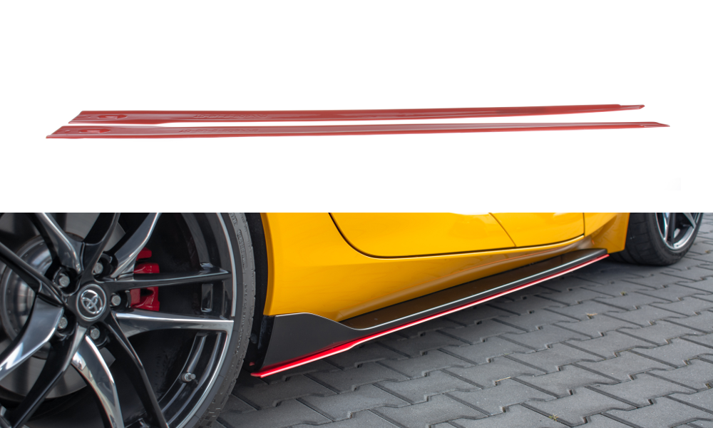 Seitenschweller Ansatz für V.2 für Toyota Supra Mk5 Carbon Look