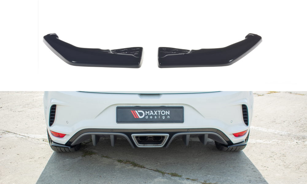 Heck Ansatz Flaps Diffusor für Renault Megane IV RS schwarz matt