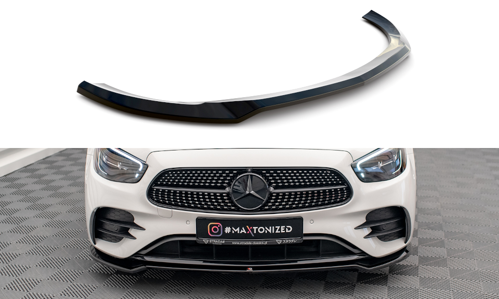 Front Ansatz V.1 für Mercedes-Benz E AMG-Line W213 Facelift schwarz matt