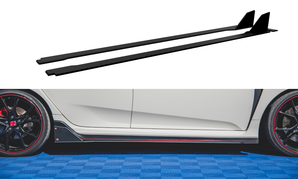 Robuste Racing Seitenschweller Ansatz für für Honda Civic X Type-R