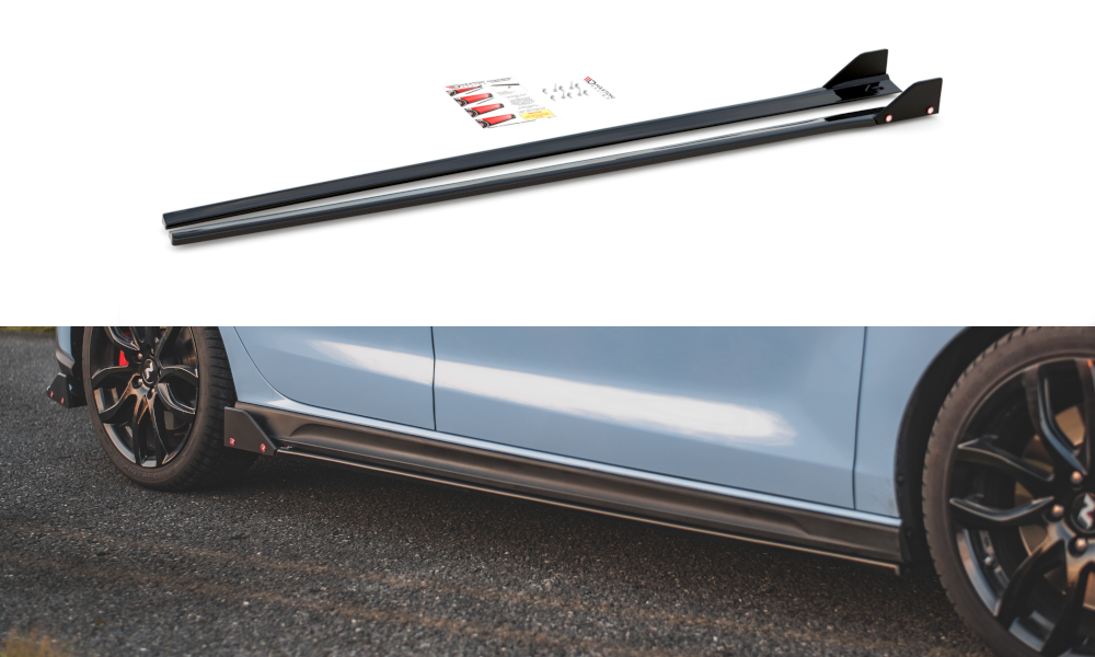 Seitenschweller Ansatz für + Flaps  V.5 Hyundai I30 N Mk3 / Mk3 FL Hatchback/Fastback