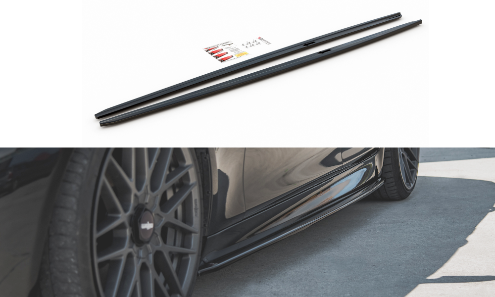 Seitenschweller Ansatz für V.2 für BMW 5er F10/F11 M-Paket Carbon Look