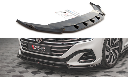 Front Ansatz V.1 für Volkswagen Arteon R-Line Facelift schwarz matt