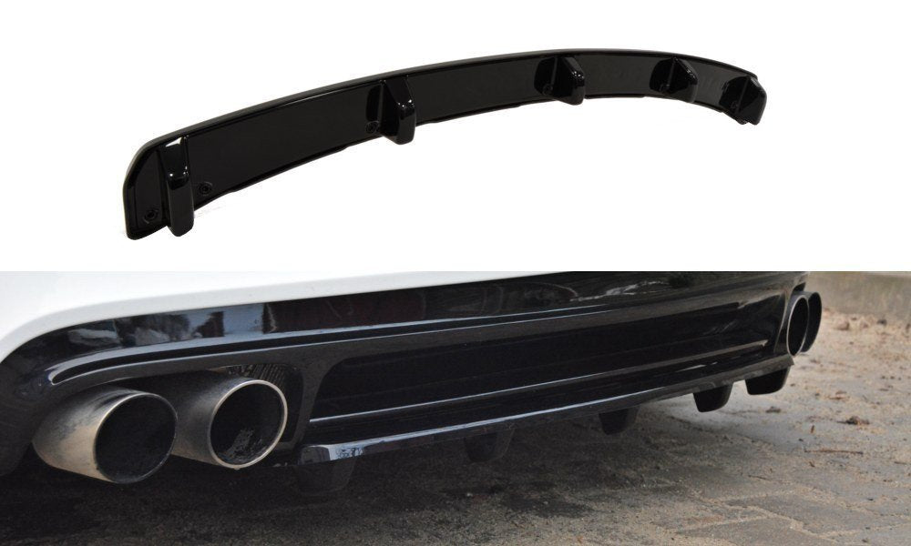 Mittlerer Diffusor Heck Ansatz für Audi TT S 8J DTM LOOK schwarz Hochglanz
