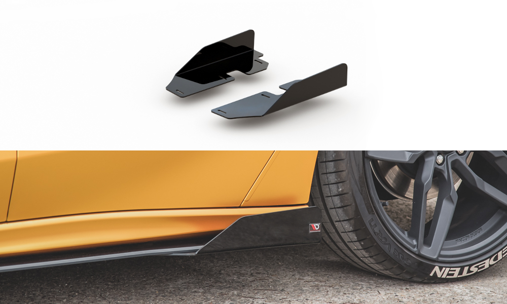 Side Flaps Ford Focus ST / ST-Line Mk4 schwarz Hochglanz