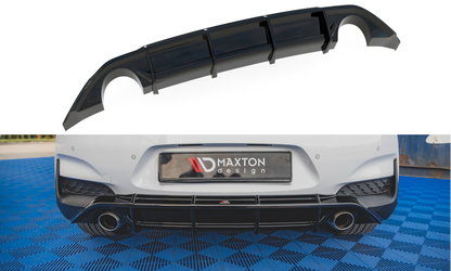 Diffusor Heck Ansatz V.3 für Hyundai I30 N Mk3 Hatchback Carbon Look
