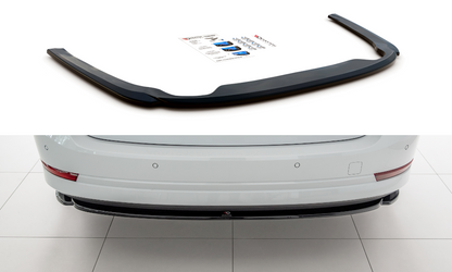 Mittlerer Diffusor Heck Ansatz für Skoda Octavia Mk4 schwarz matt