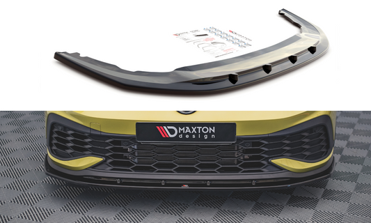 Front Ansatz V.4 für Volkswagen Golf 8 GTI Clubsport schwarz matt