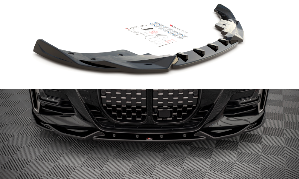 Front Ansatz V.2 für BMW 4er M-Paket G22 schwarz Hochglanz