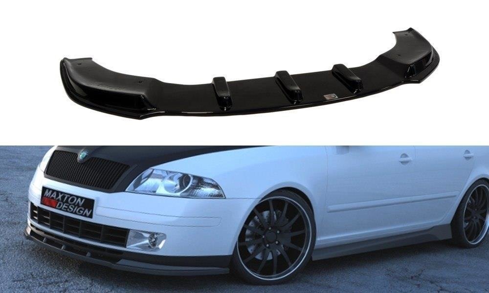 Front Ansatz für OCTAVIA 2 vor Facelift, Serie schwarz matt