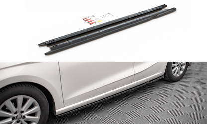 Seitenschweller Ansatz für V.2 für Seat Ibiza FR/ Standard Mk5 schwarz matt