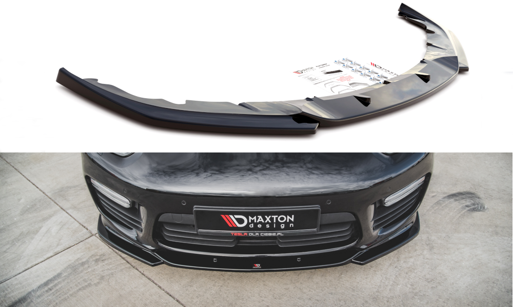 Front Ansatz V.2 für Porsche Panamera Turbo 970 Facelift Carbon Look