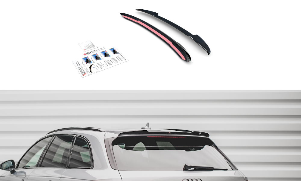 Spoiler CAP V.2 für Audi S4 / A4 S-Line Avant B9  Carbon Look