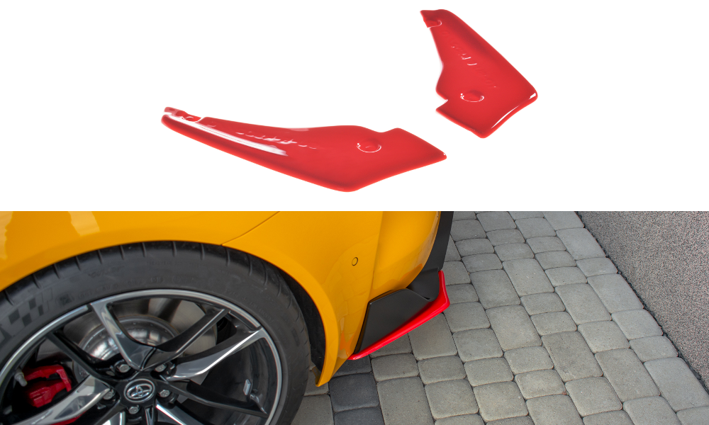 Heck Ansatz Flaps Diffusor V.2 für Toyota Supra Mk5 Carbon Look