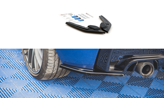 Heck Ansatz Flaps Diffusor V.2 für BMW M135i F20 Carbon Look