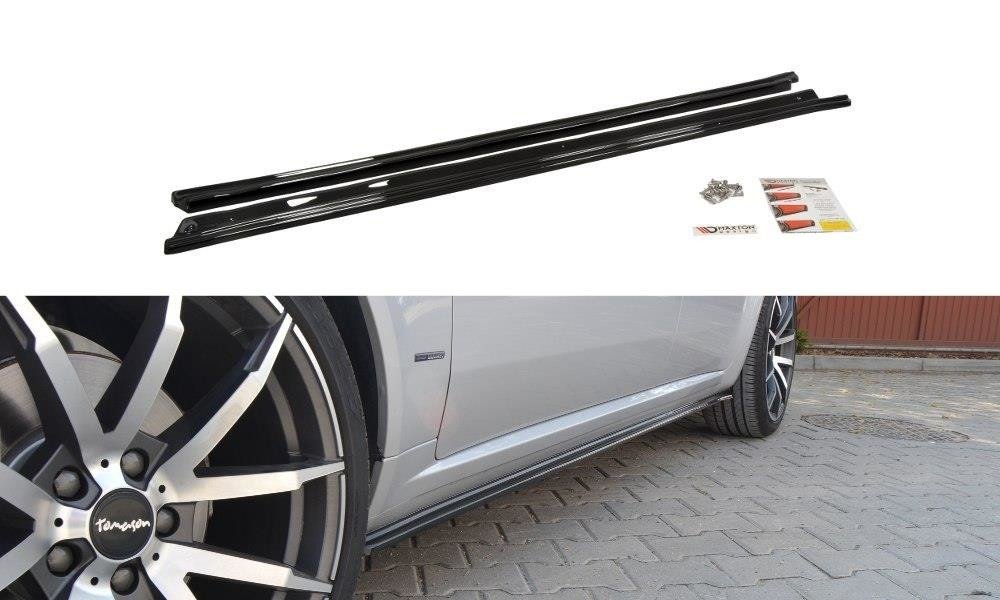 Seitenschweller Ansatz für ALFA ROMEO 159 schwarz Hochglanz