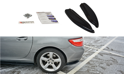 Heck Ansatz Flaps Diffusor V.1 für Mercedes SLK R172 Carbon Look