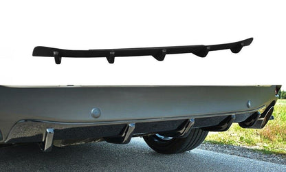 Diffusor Heck Ansatz für Mazda 6 GJ (Mk3) Wagon schwarz Hochglanz