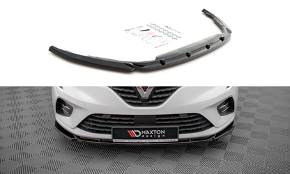 Front Ansatz V.1 für Renault Clio Mk5 schwarz Hochglanz