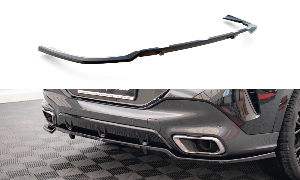 Mittlerer Diffusor Heck Ansatz DTM Look für V.3 BMW X6 M-Paket G06 Carbon Look