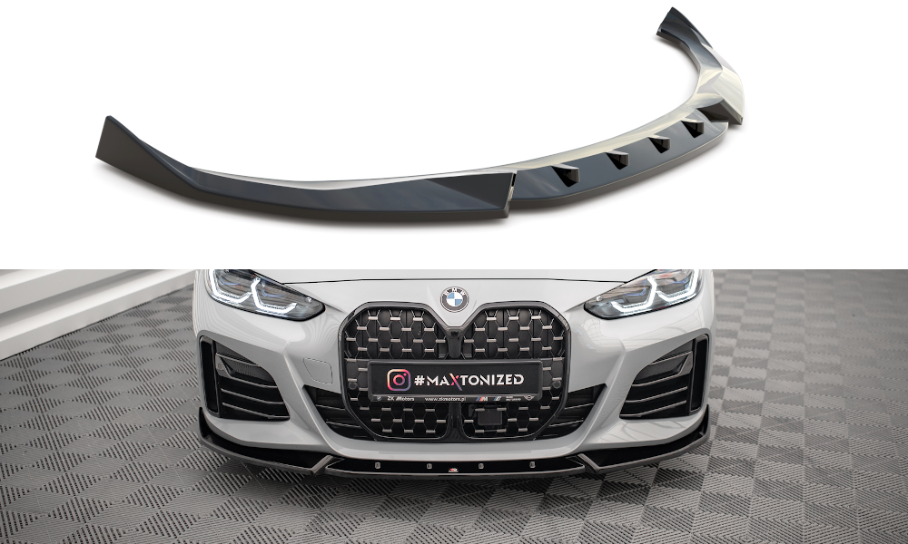 Front Ansatz V.2 für BMW 4er Gran Coupe M-Paket G26 schwarz matt