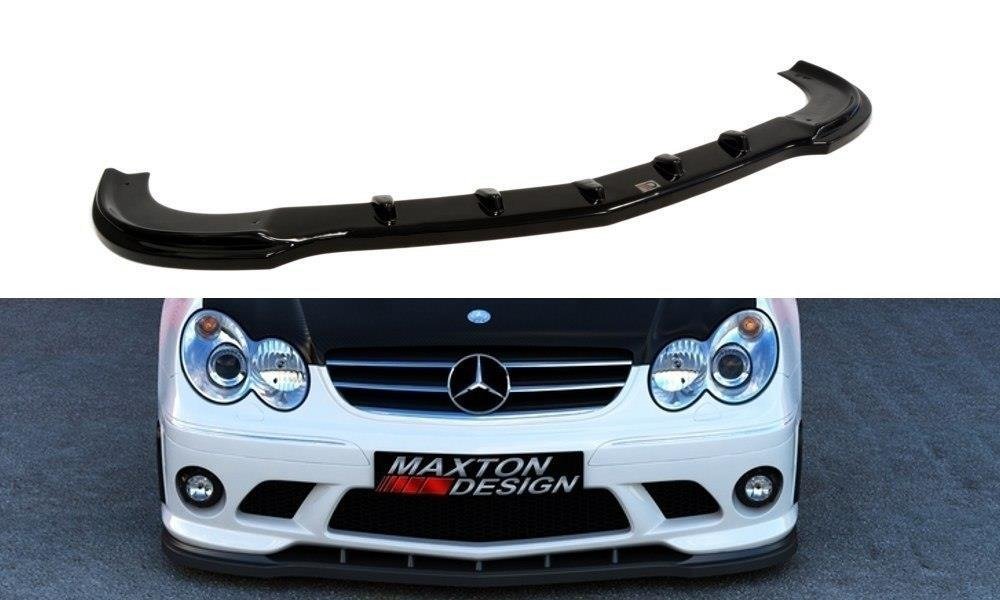 Front Ansatz für MERCEDES CLK W209 (FÜR ME-CLK-209-AMG204-F1 STOßSTANGE) schwarz matt