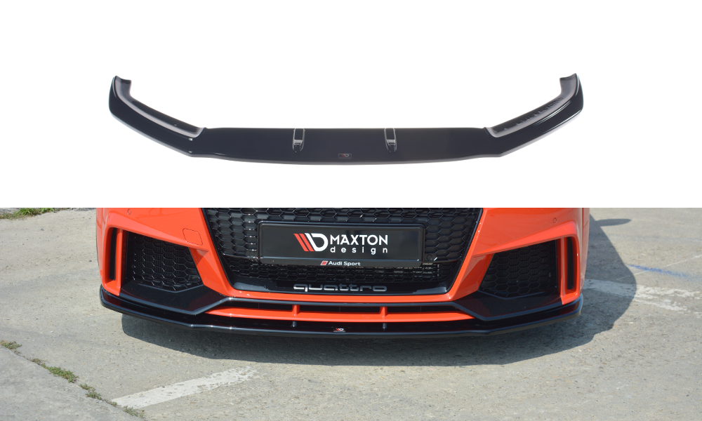 Front Ansatz V.1 für Audi TT RS 8S  schwarz Hochglanz