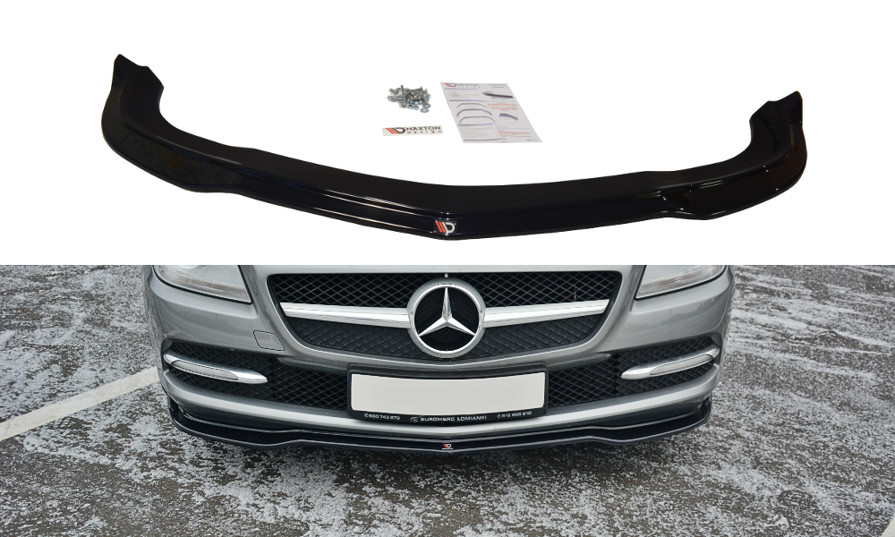 Front Ansatz V.1 für Mercedes SLK R172  schwarz Hochglanz