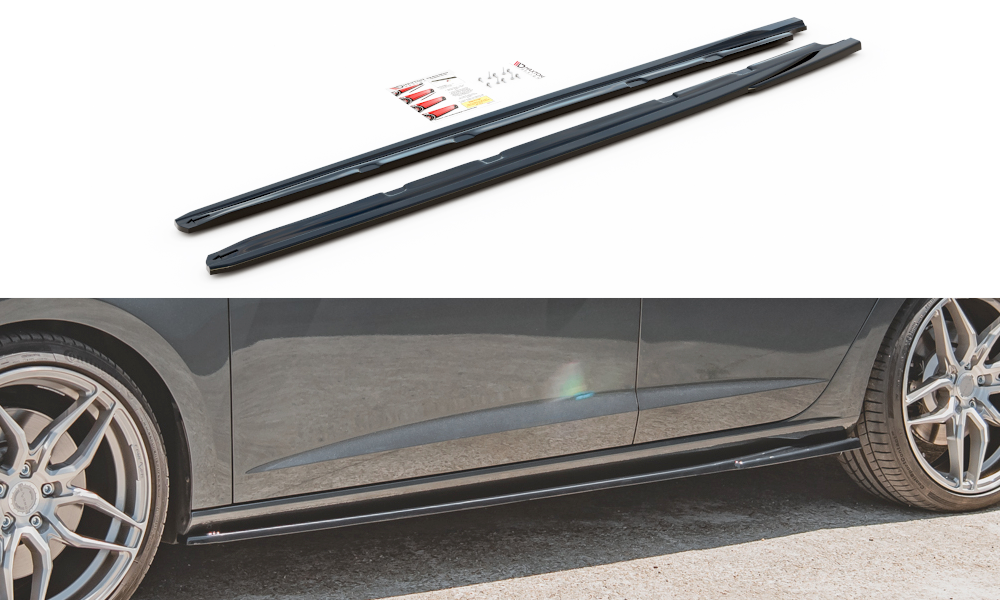 Seitenschweller Ansatz für V.5 Seat Leon Cupra / FR Mk3 FL Carbon Look