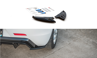 Heck Ansatz Flaps Diffusor V.3 für Alfa Romeo Giulietta Facelift schwarz Hochglanz
