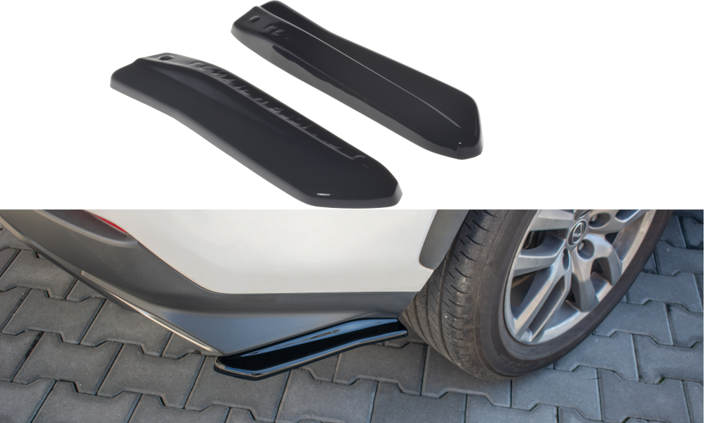 Heck Ansatz Flaps Diffusor für Lexus NX Facelift(Hybrid) Carbon Look