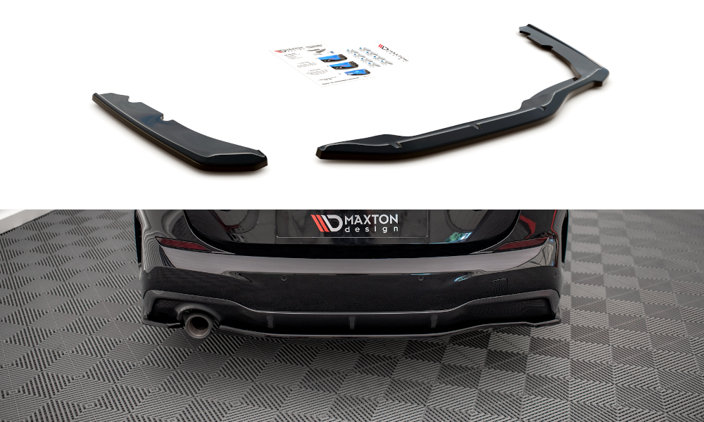 Heck Ansatz Flaps Diffusor für BMW 2 Gran Coupe M-Paket F44 schwarz matt