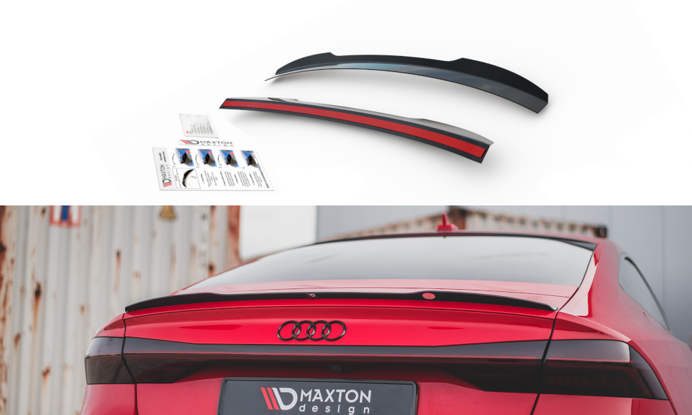 Spoiler CAP für Audi A7 C8 / C8 S-Line / S7 C8 / RS7 C8 schwarz matt
