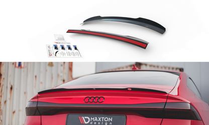 Spoiler CAP für Audi A7 C8 / C8 S-Line / S7 C8 / RS7 C8 schwarz Hochglanz