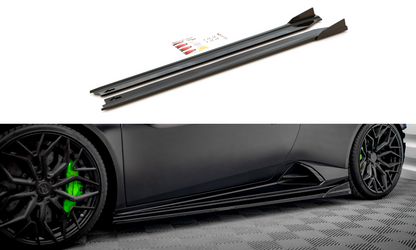 Seitenschweller Ansatz für Lamborghini Huracan EVO schwarz matt