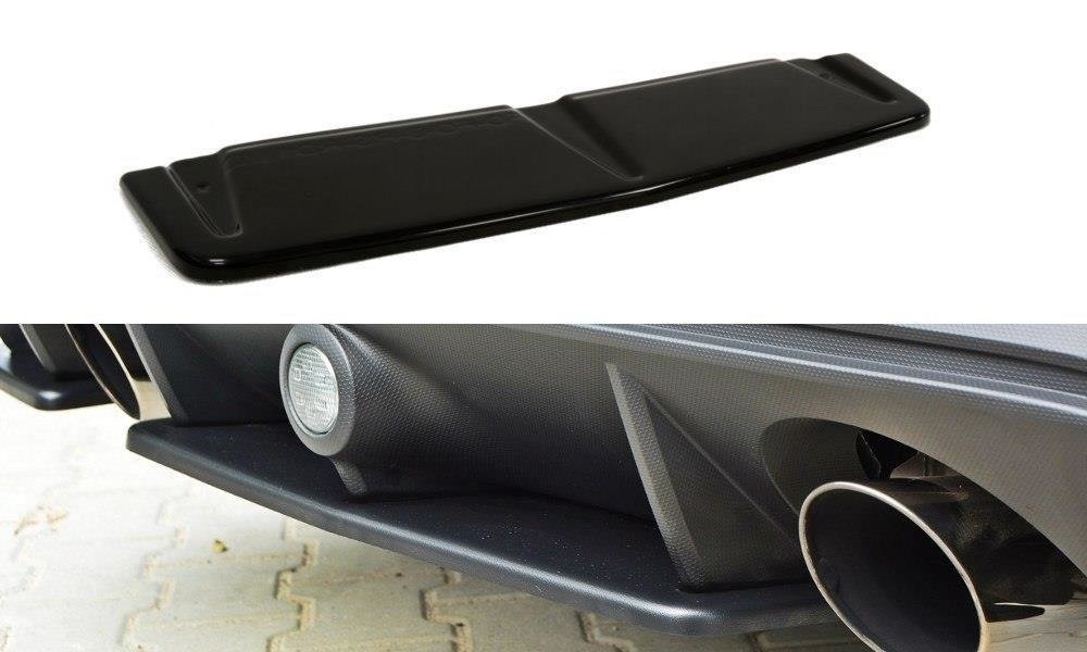 Mittlerer Diffusor Heck Ansatz für FORD FOCUS 3 RS schwarz matt