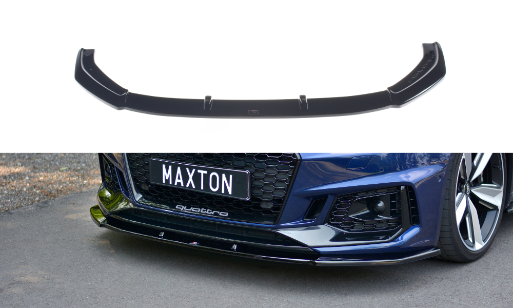 Front Ansatz V.1 für Audi RS4 B9 schwarz matt